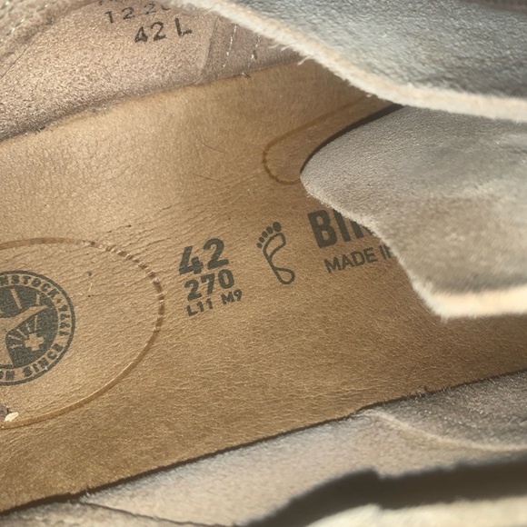 Birkenstock Men’s Size 9 EU 42 Gary Sand Suede Casual Oxfords Shoes main image 9